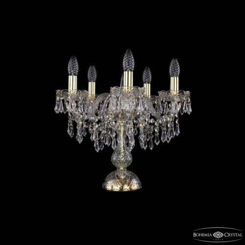 Настольная лампа декоративная Bohemia Ivele Crystal 1403 1403L/5/141-39 G