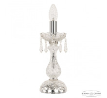 Настольная лампа декоративная Bohemia Ivele Crystal 104 104L/1-27 Ni