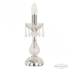Настольная лампа декоративная Bohemia Ivele Crystal 104 104L/1-27 Ni