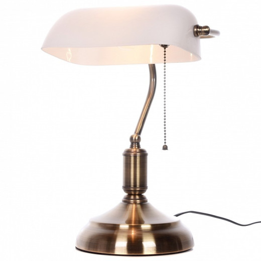 Настольная лампа декоративная LUMINA DECO BANKER LDT 305 WT