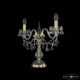 Настольная лампа декоративная Bohemia Ivele Crystal 1409 1409L/2/141-39 G