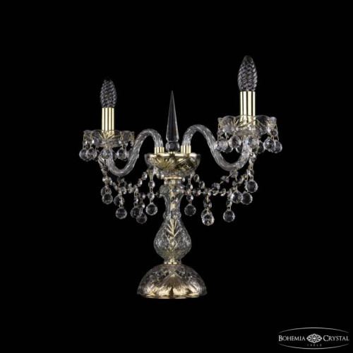 Настольная лампа декоративная Bohemia Ivele Crystal 1409 1409L/2/141-39 G