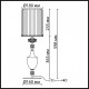 Настольная лампа декоративная Odeon Light Terra 5414/1TA