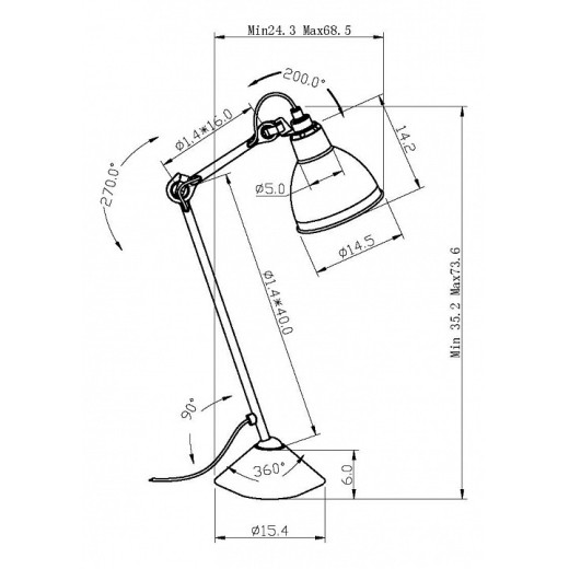 Настольная лампа офисная Lightstar Loft 765917