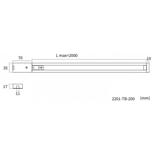 Трек накладной Favourite Practica 2201-TB-200