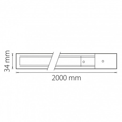 Трек накладной Lightstar Barra 502038-T