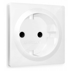 Накладка для розетки с заземлением и со шторками Ambrella Volt Quant AP1070