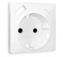 Накладка для розетки с заземлением и со шторками и 2хUSB type A и C Ambrella Volt Quant AP1300