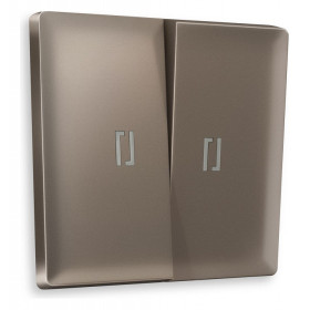 Клавиши для выключателя двухклавишного c подсветкой Ambrella Volt Quant AP6340