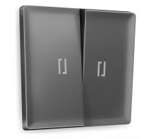 Клавиши для выключателя двухклавишного c подсветкой Ambrella Volt Quant AP6540