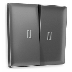 Клавиши для выключателя двухклавишного c подсветкой Ambrella Volt Quant AP6540
