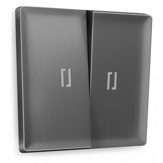 Клавиши для выключателя двухклавишного c подсветкой Ambrella Volt Quant AP6540