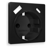 Накладка для розетки с заземлением и со шторками и 2хUSB type A и C Ambrella Volt Quant AP8100