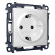 Розетка с заземлением, без рамки Ambrella Volt Quant MA126010