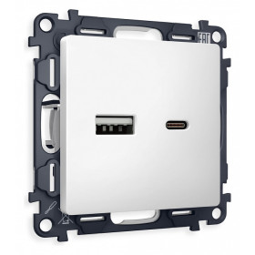 Розетка 2хUSB type A и C без рамки Ambrella Volt Quant MA131010