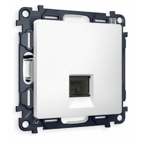 Розетка Ethernet RJ-45 и со шторками, без рамки Ambrella Volt Quant MA132010