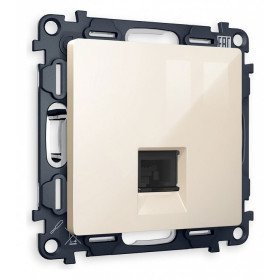 Розетка Ethernet RJ-45 и со шторками, без рамки Ambrella Volt Quant MA312010