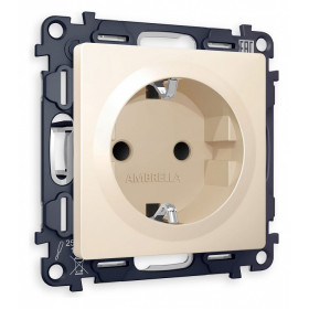 Розетка с заземлением, без рамки Ambrella Volt Quant MA326010