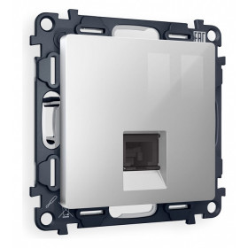 Розетка Ethernet RJ-45 и со шторками, без рамки Ambrella Volt Quant MA412010