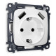 Розетка с заземлением и 2хUSB type A, без рамки Ambrella Volt Quant MO129010