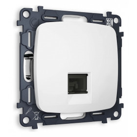 Розетка Ethernet RJ-45 и со шторками, без рамки Ambrella Volt Quant MO132010