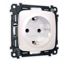 Розетка с заземлением и со шторкой, без рамки Ambrella Volt Quant MO207010