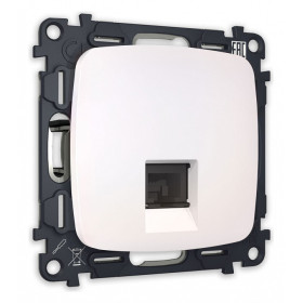 Розетка Ethernet RJ-45 и со шторками, без рамки Ambrella Volt Quant MO212010