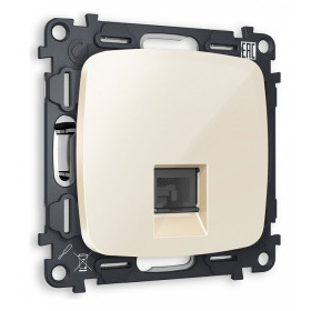 Розетка Ethernet RJ-45 и со шторками, без рамки Ambrella Volt Quant MO312010