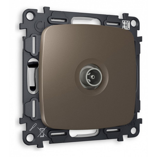 ТВ-розетка проходная без рамки Ambrella Volt Quant MO643030