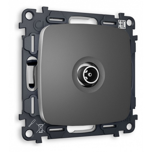 ТВ-розетка проходная без рамки Ambrella Volt Quant MO663030