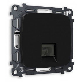 Розетка Ethernet RJ-45 и со шторками, без рамки Ambrella Volt Quant MO812010