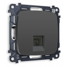Розетка Ethernet RJ-45 и со шторками, без рамки Ambrella Volt Quant MO912010