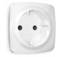Накладка для розетки с заземлением и со шторками Ambrella Volt Quant OP1070