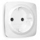 Накладка для розетки с заземлением и со шторками Ambrella Volt Quant OP1070
