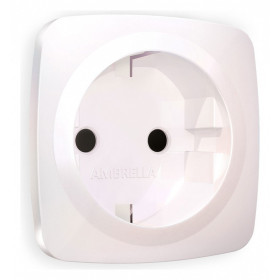 Накладка для розетки с заземлением и со шторками Ambrella Volt Quant OP2070