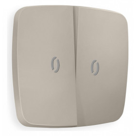 Клавиши для выключателя двухклавишного c подсветкой Ambrella Volt Quant OP3640