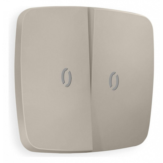 Клавиши для выключателя двухклавишного c подсветкой Ambrella Volt Quant OP3640