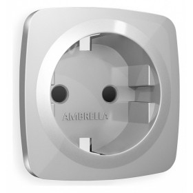 Накладка для розетки с заземлением и со шторками Ambrella Volt Quant OP4070
