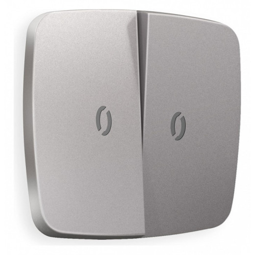 Клавиши для выключателя двухклавишного c подсветкой Ambrella Volt Quant OP5040