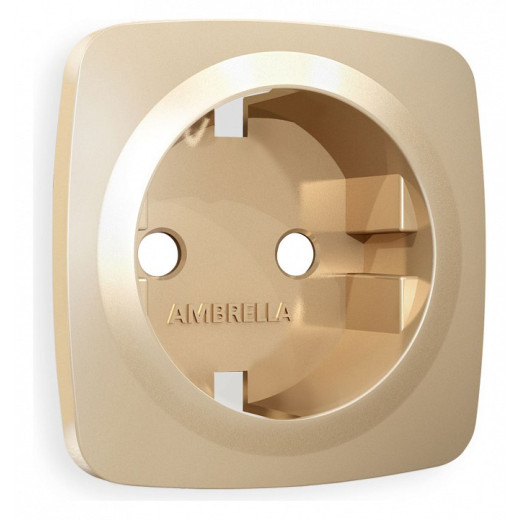 Накладка для розетки с заземлением Ambrella Volt Quant OP6060