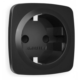 Накладка для розетки с заземлением и со шторками Ambrella Volt Quant OP8070