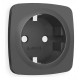 Накладка для розетки с заземлением Ambrella Volt Quant OP9060