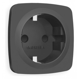 Накладка для розетки с заземлением и со шторками Ambrella Volt Quant OP9070