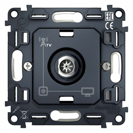 Механизм ТВ-розетки оконечная Ambrella Volt Quant VM202
