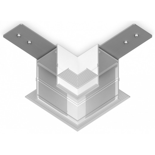 Соединитель угловой L-образный для треков встраиваемых Ambrella Light GL GL1039