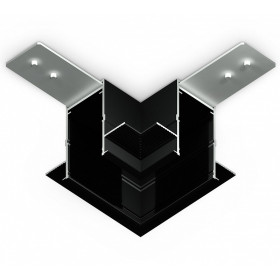 Соединитель угловой L-образный для треков встраиваемых Ambrella Light GL GL1040