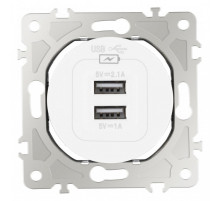 Розетка USB, без рамки Arte Milano am-202 202.46-1.white