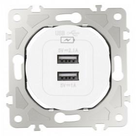 Розетка USB, без рамки Arte Milano am-202 202.46-1.white