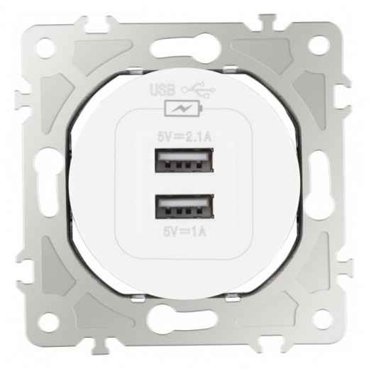 Розетка USB, без рамки Arte Milano am-202 202.46-1.white