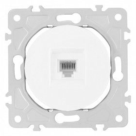 Розетка телефонная RJ-11 без рамки Arte Milano am-202 202.51-1.white